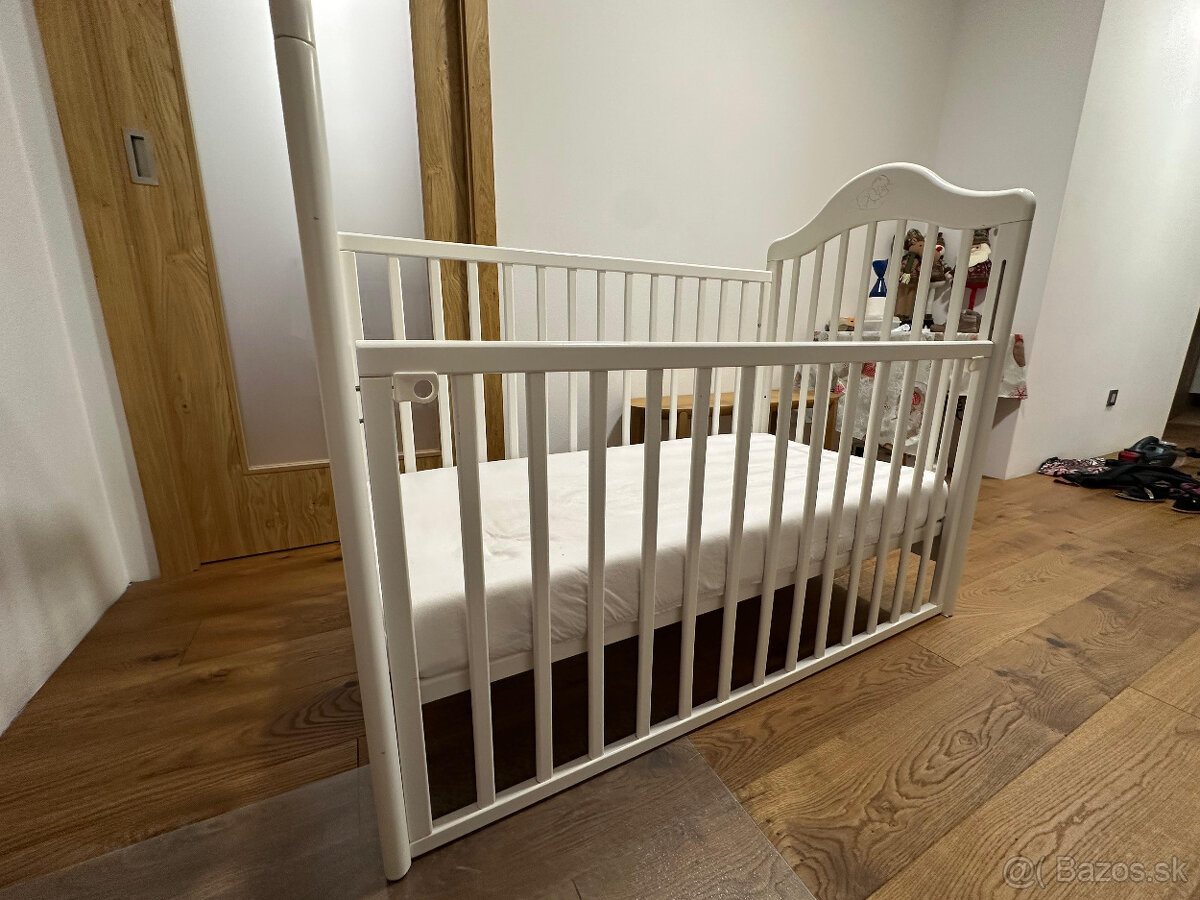Detská postieľka s posuvnou bočnicou - 2