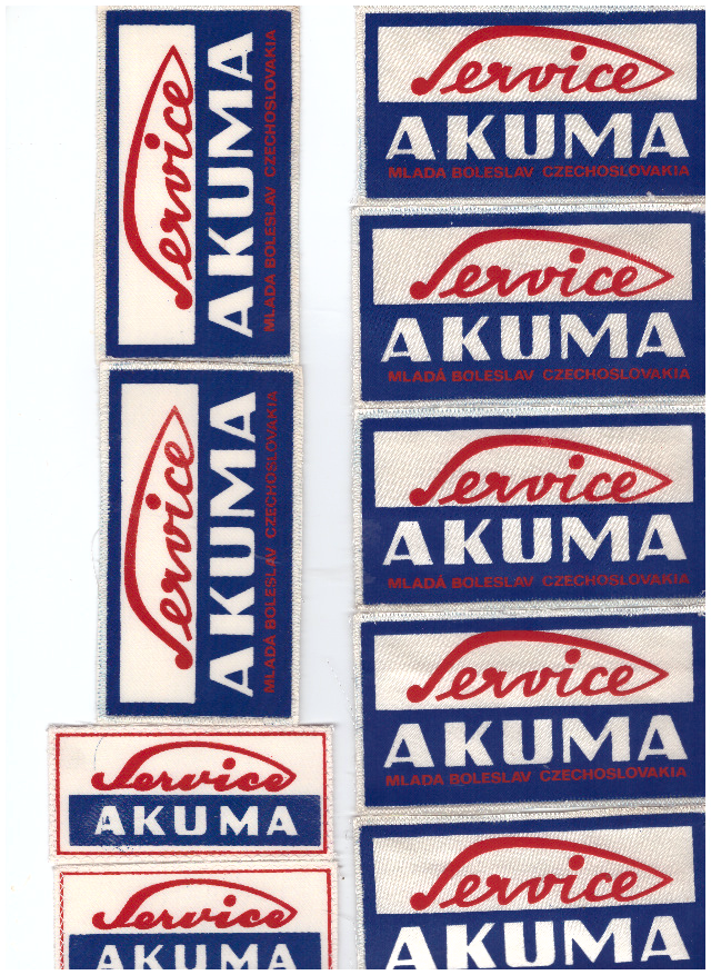 nášivky MOTORCRAFT,TALBOT SERVICE,SACHS,REGINA CHAIN, AKUMA - 2