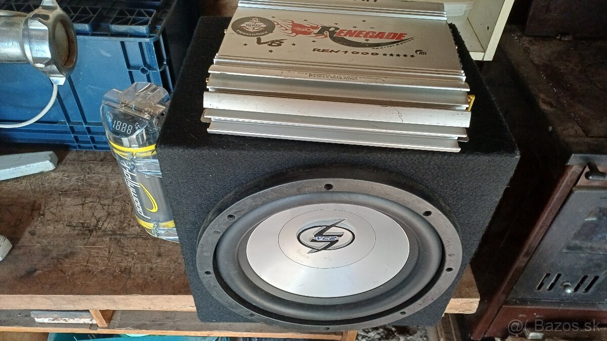 Subwoofer +zosilňovač+kapacitor - 2