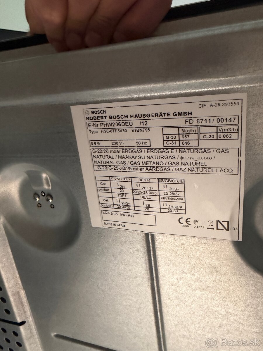 Bosch plynova varna doska/ - 2