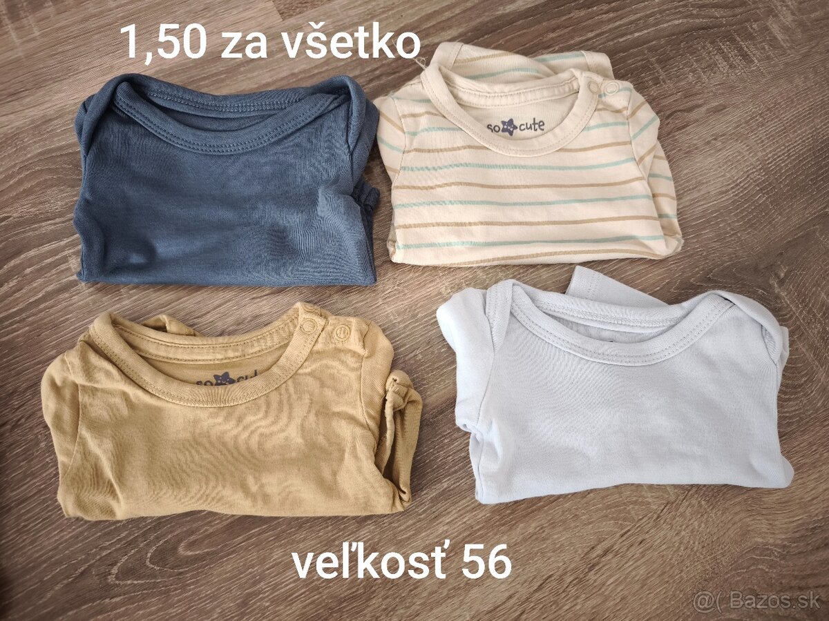 Body, dupačky, polodupačky veľkosť 56 - 2