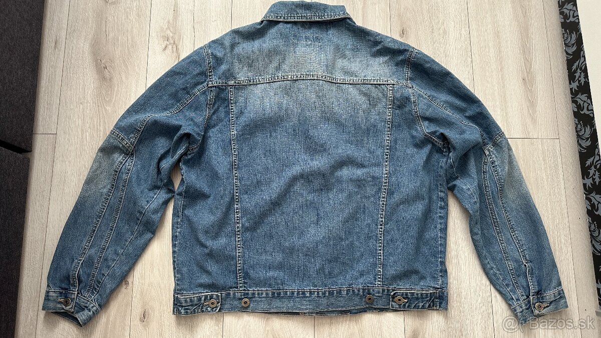 Pánska,kvalitná džínsová bunda DIESEL - veľkosť XL - 2
