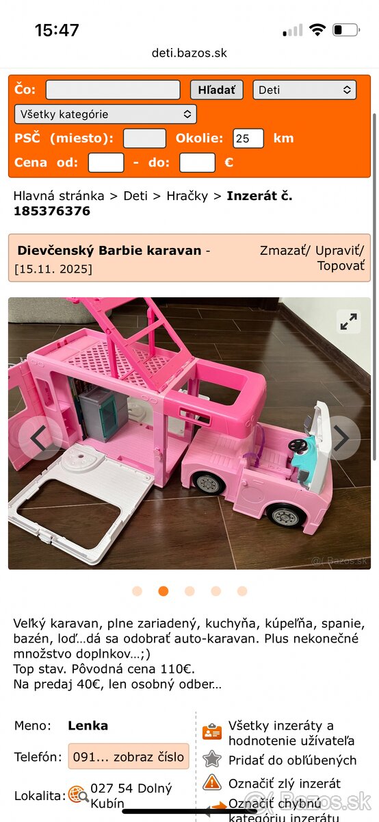 Barbie caravan - 2