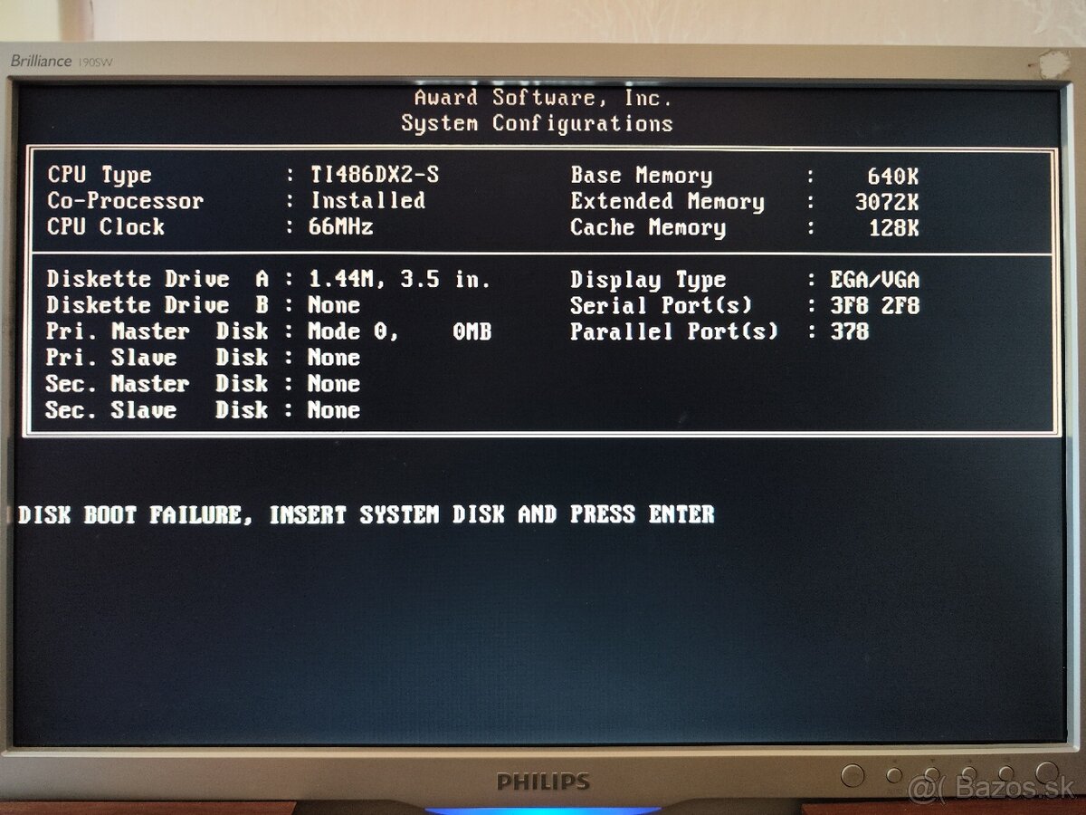 Predam procesor Texas Instruments 486DX2/66 - 2