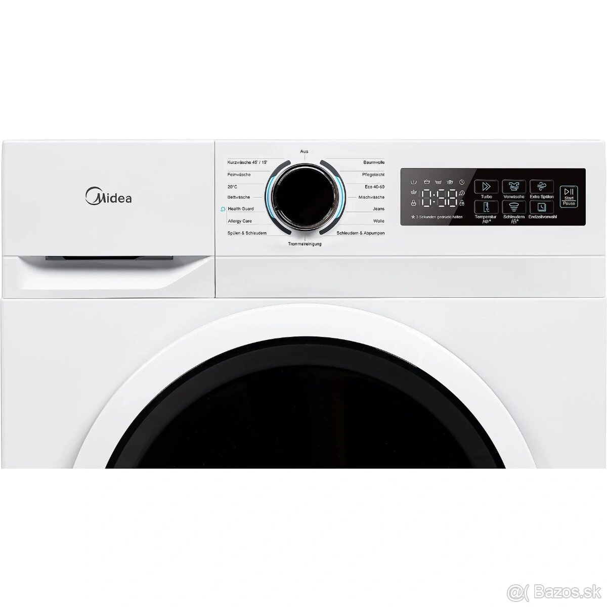 Midea MF110W80B-14A10 – práčka s predným plnením, 8 kg, 1400 - 2