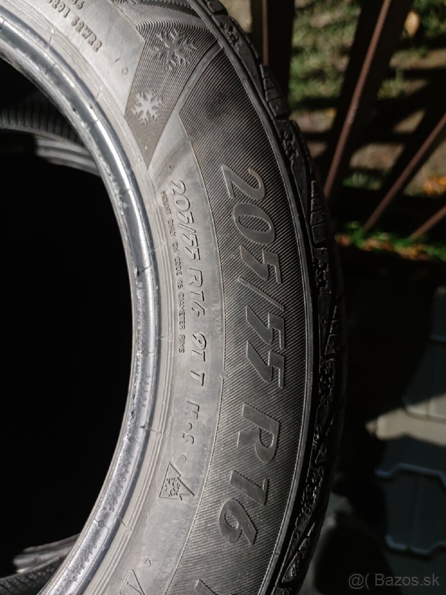 Predam zimne pneumatiky 205/55 r16 dezen 6mm - 2