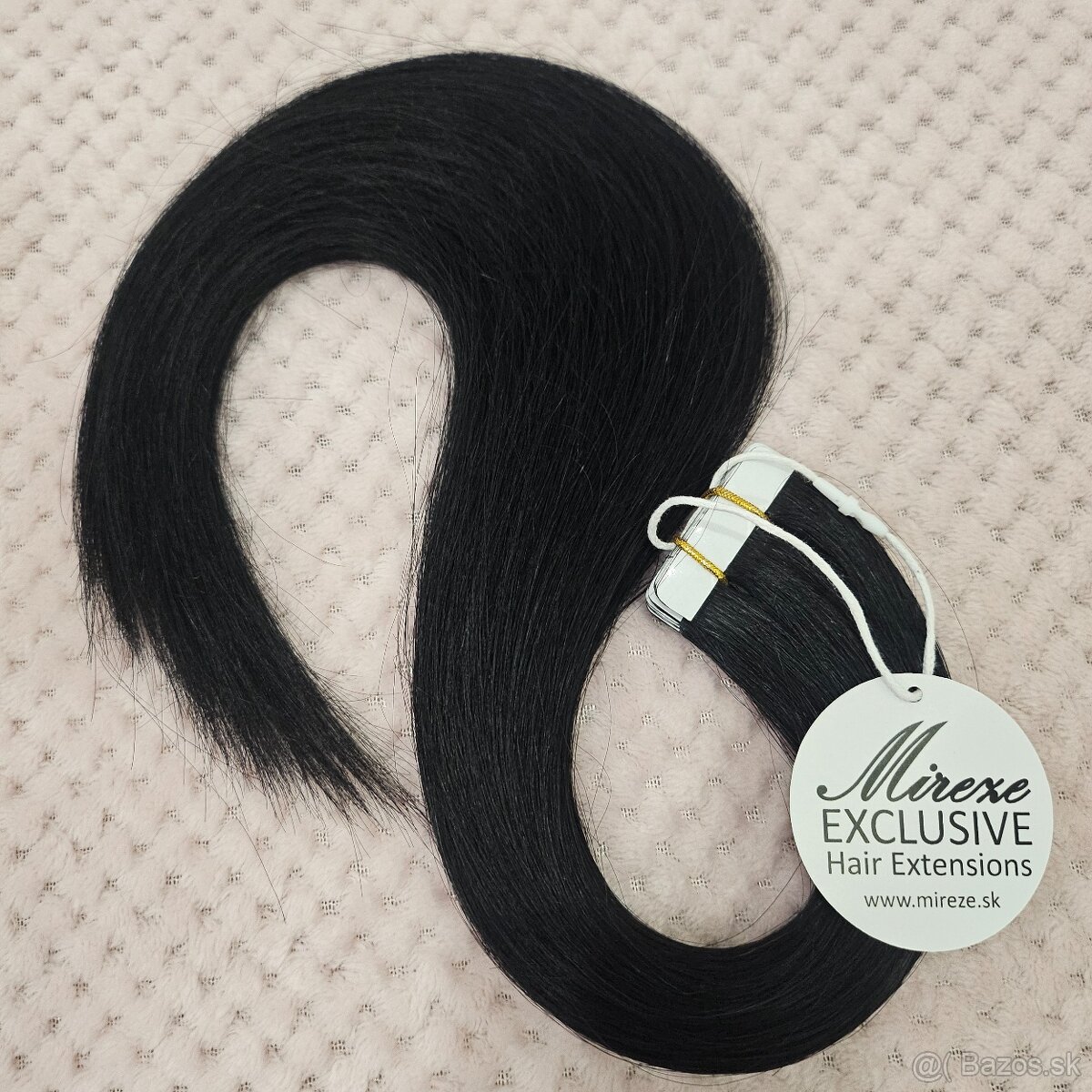🖤 Tape-in predĺženie vlasov #1 – čierna - 2