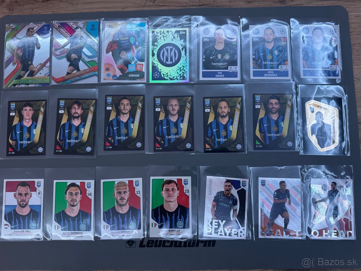 Kartičky a nálepky Inter Milan - 2
