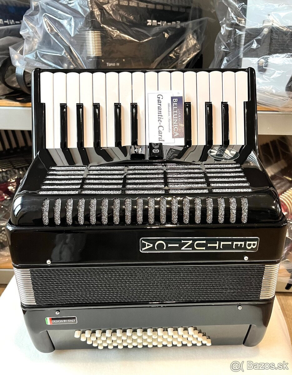 Predám nový akordeón BELTUNICA Vivaldi- De Luxe 60 basový- n - 2
