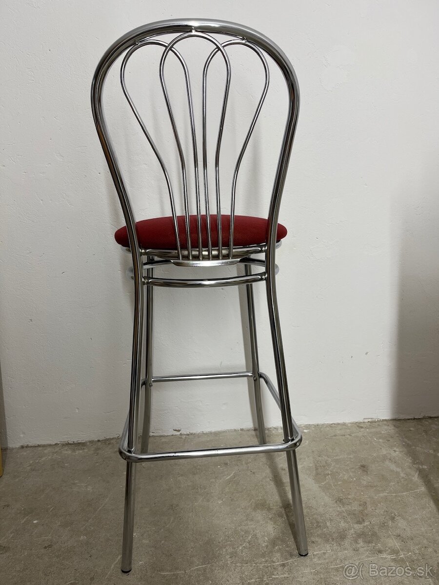 Barové stoličky - kovové (chróm) - 2