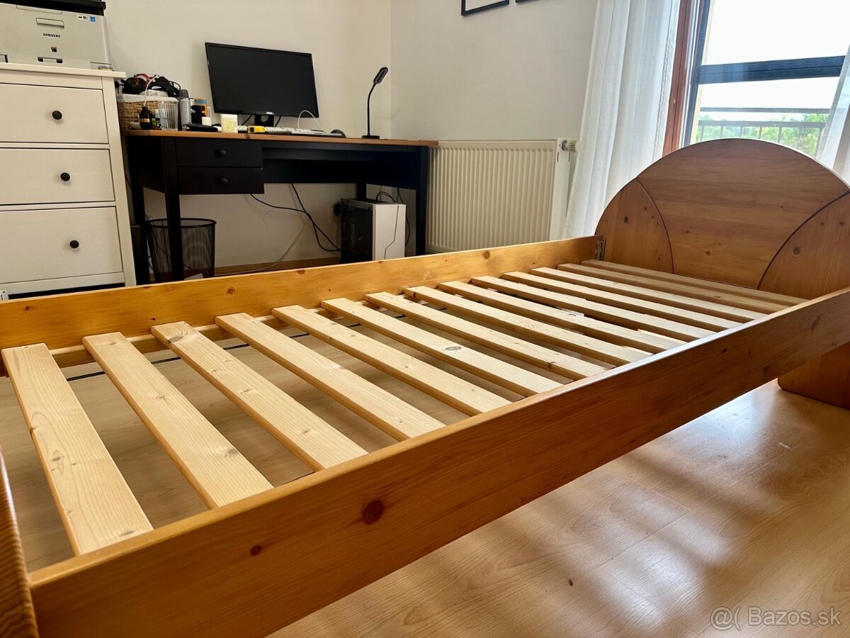 Posteľ masív dub 90x200 - 2