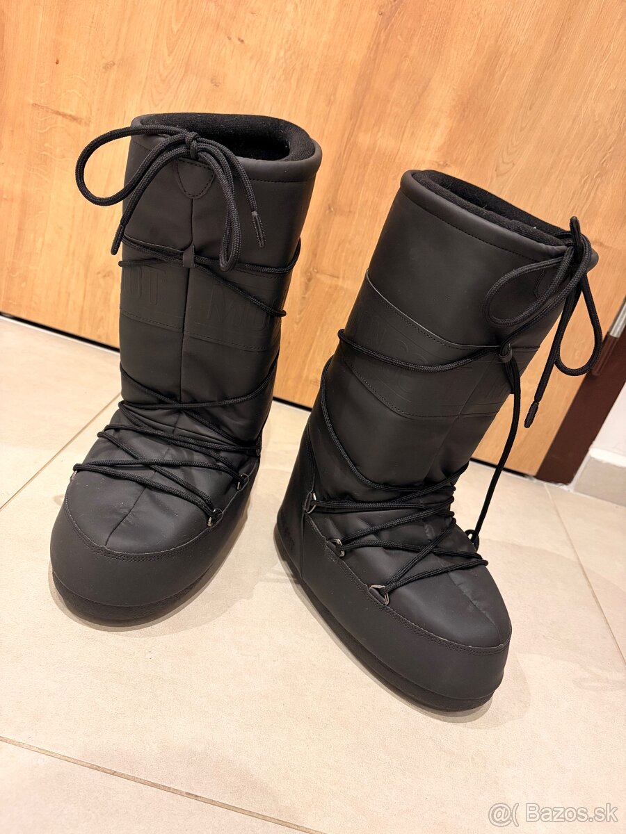MOON BOOTS ICON RUBBER BLACK - 2