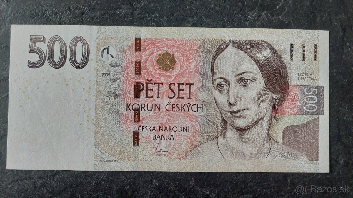 500 Kč , vzor 2009 - 2