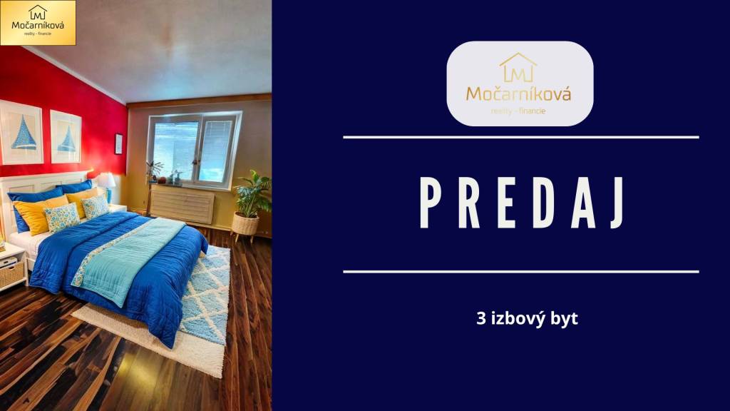 PREDAJ: 3izbový byt Považská Bystrica- Hliny 58m2. - 2