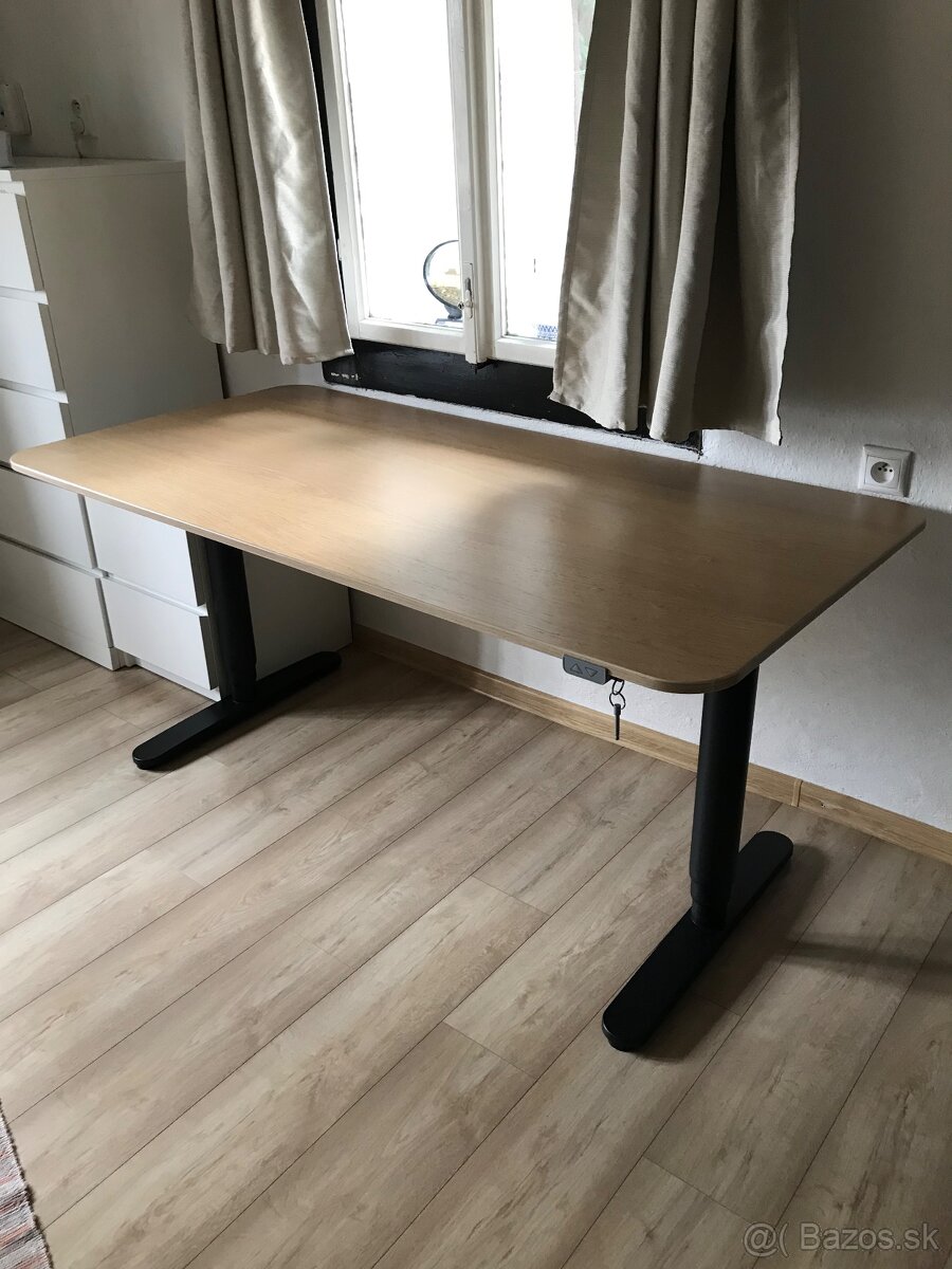 Vyskovo nastavitelny pracovny stol IKEA,elektricky 160x80 cm - 2
