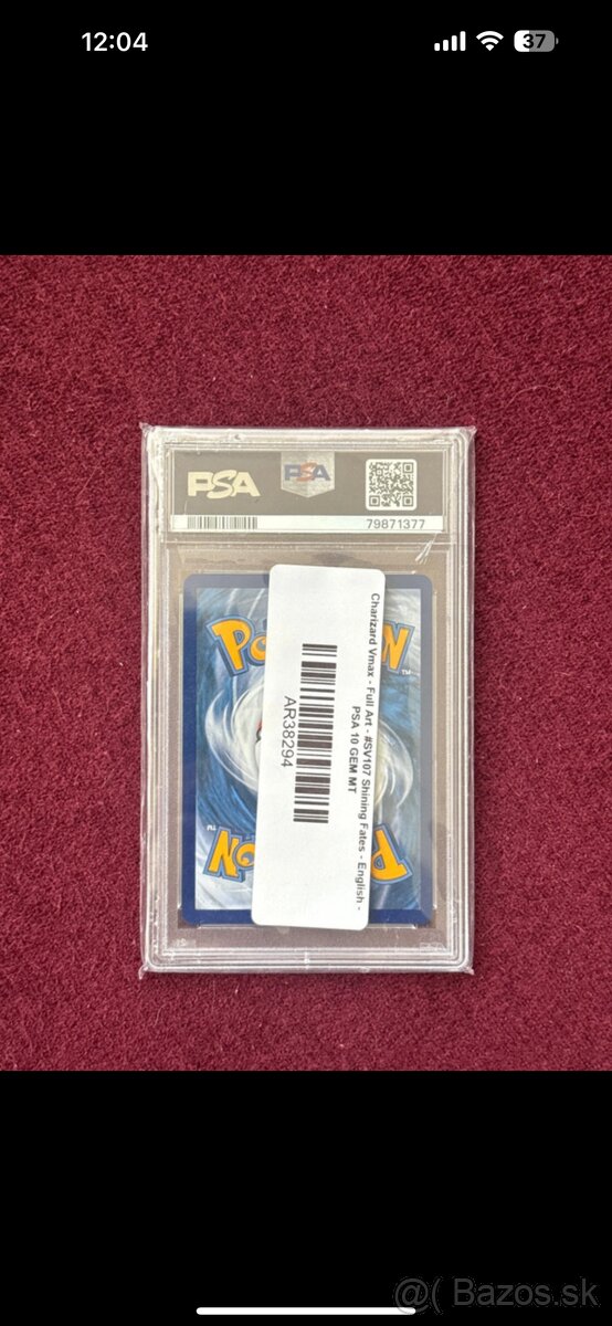 Pokemon karta Charizard VMax PSA 10 - 2