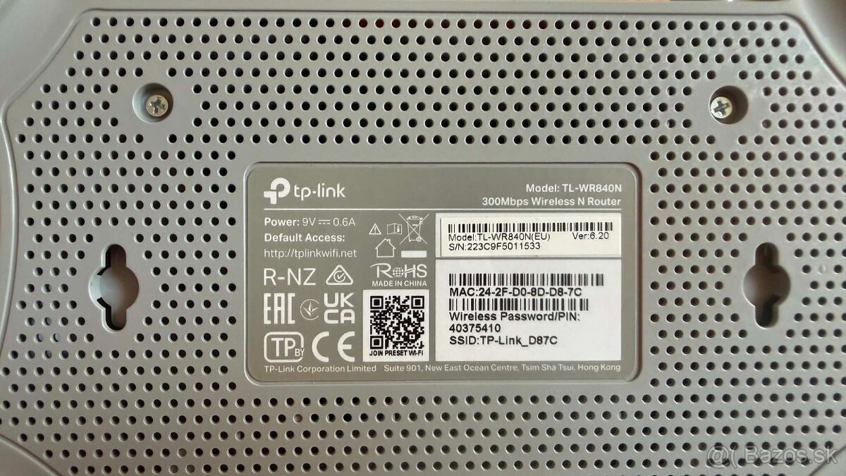 Predám WiFi router TP-Link TL-WR840N - 2