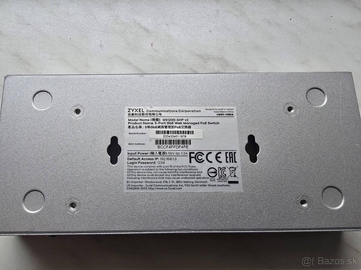 Zyxel GS1200-5HP v2 PoE switch - 2