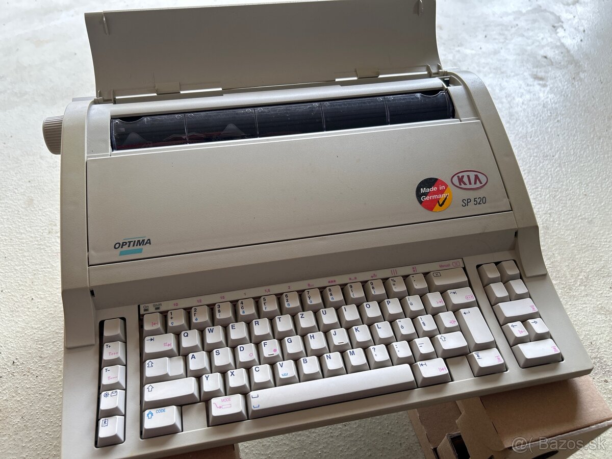 Elektrický písací stroj Optima - 2
