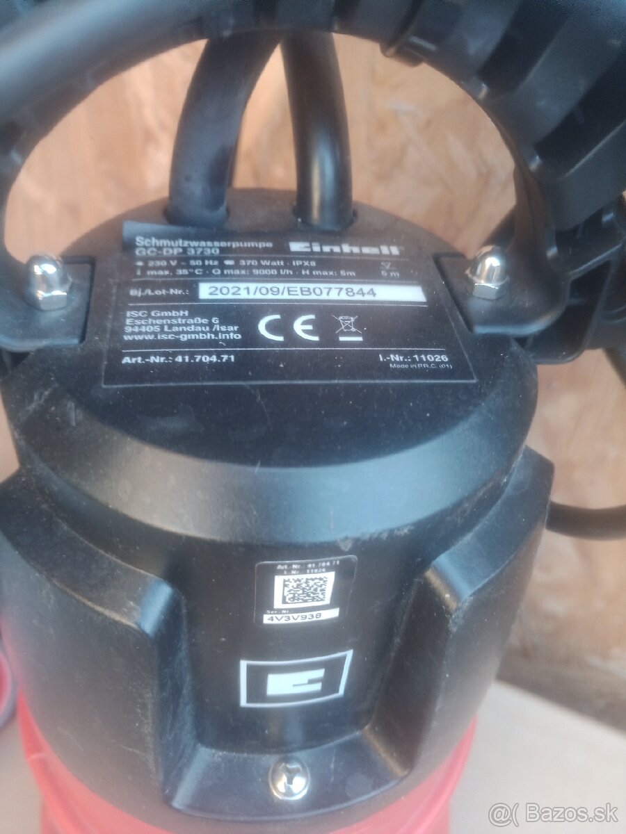 Einhell kalové čerpadlo 370W - 2