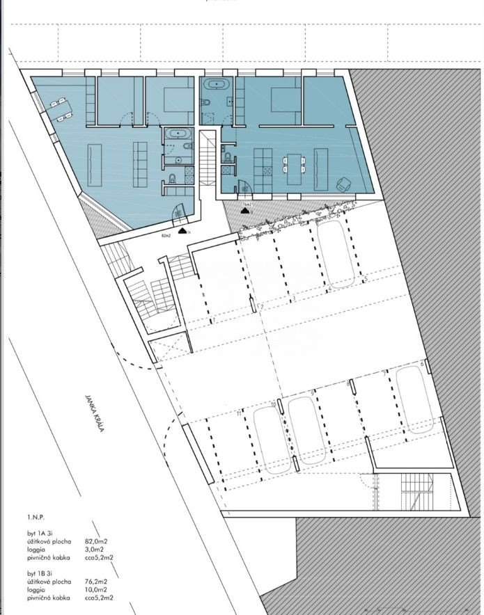 Nitra Centrum ul. Janka Kráľa novostavba 2,3 izbové byty - 2