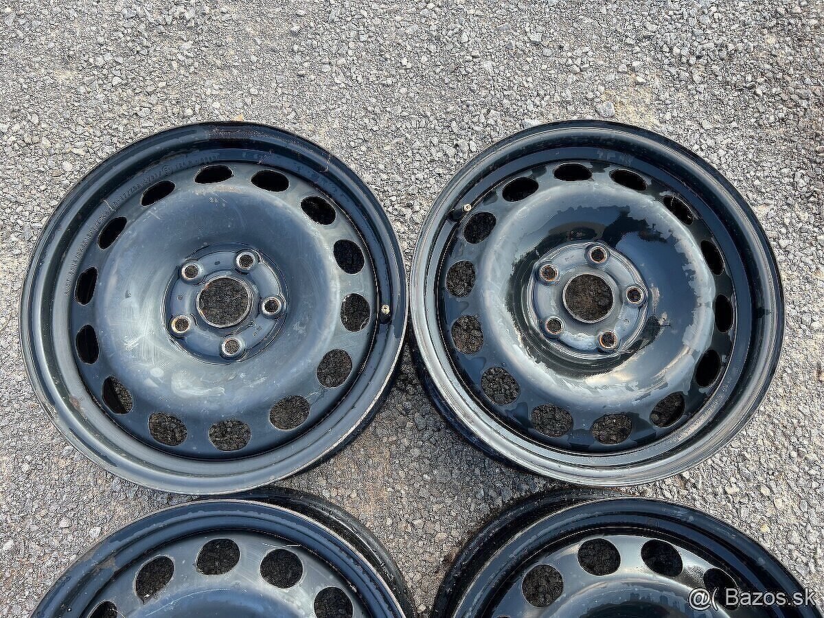 Plechové disky 5x112 R16 originál VW Seat Audi Škoda - 2