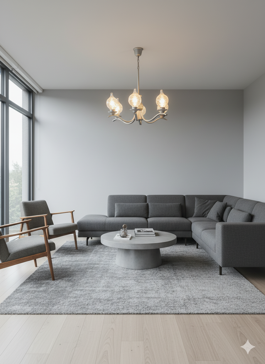 Predám hliníkový retro luster - 2