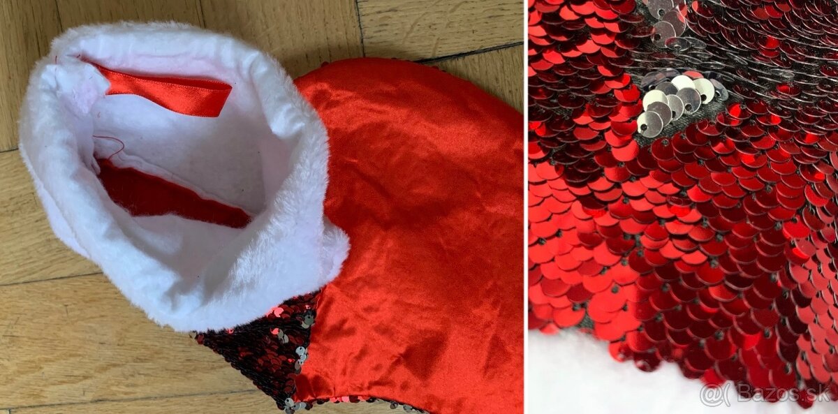 "NOVÁ"MIKULÁŠSKA ponožka látková na zavesenie za 2eur - 2