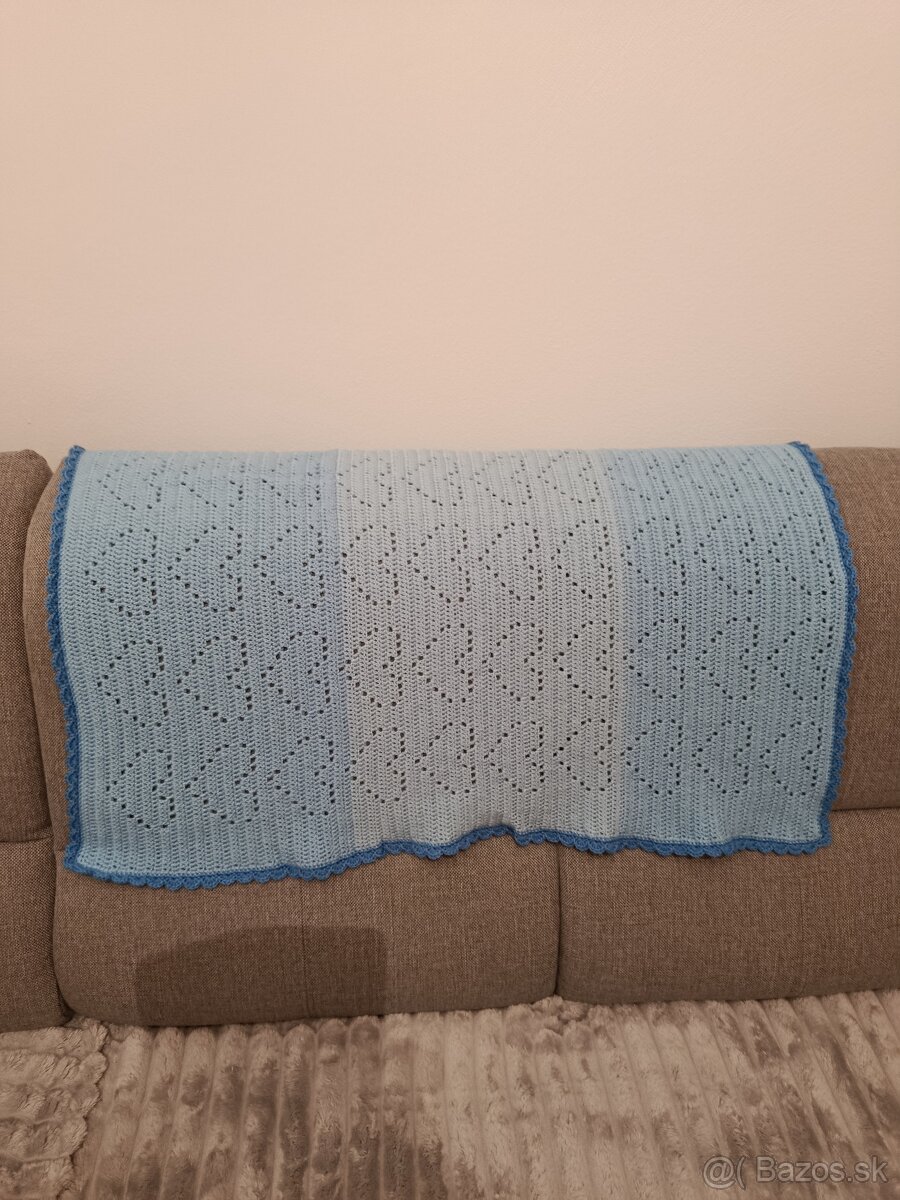 Háčkovaná detská deka 60x75cm - 2