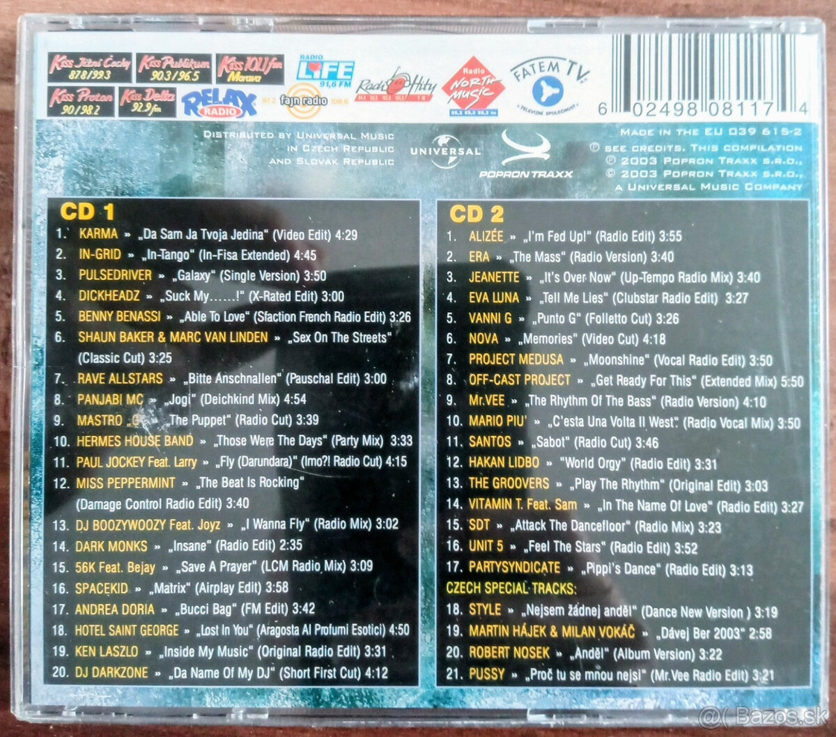 Predám originálne CD - výberovky tanečnej hudby - 2