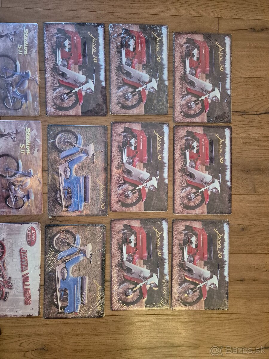 Retro plechové cedule JAWA - 2
