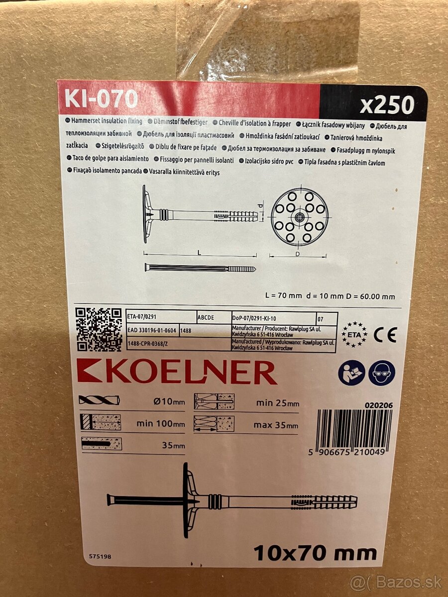 Fasádne kotvy Koelner KI-070 - 2