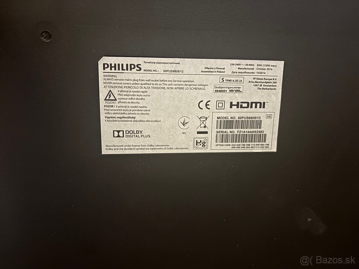 Predam televizor Philips 50” - 2