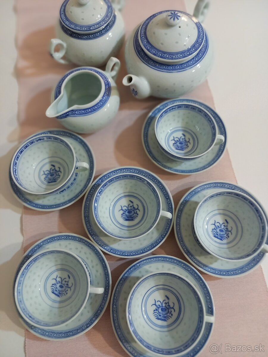 Čínsky ryžový porcelán na čaj - 2