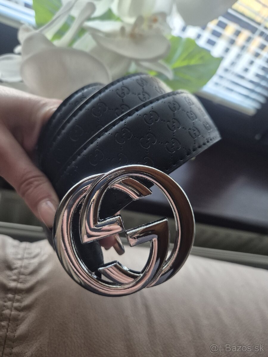 Gucci kožený opasok - 2