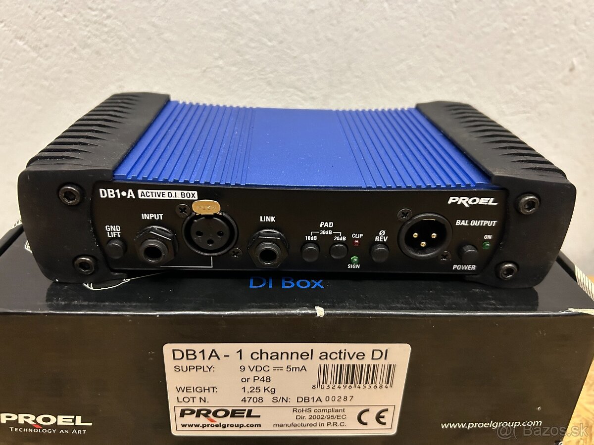 Proel DI-box DB1A - 2 ks. - 2