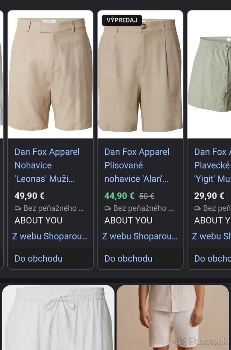 Nové ľanové Dan Fox - 2