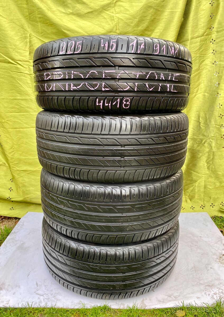 225/45 r17 letné BRIDGESTONE 91W - 2