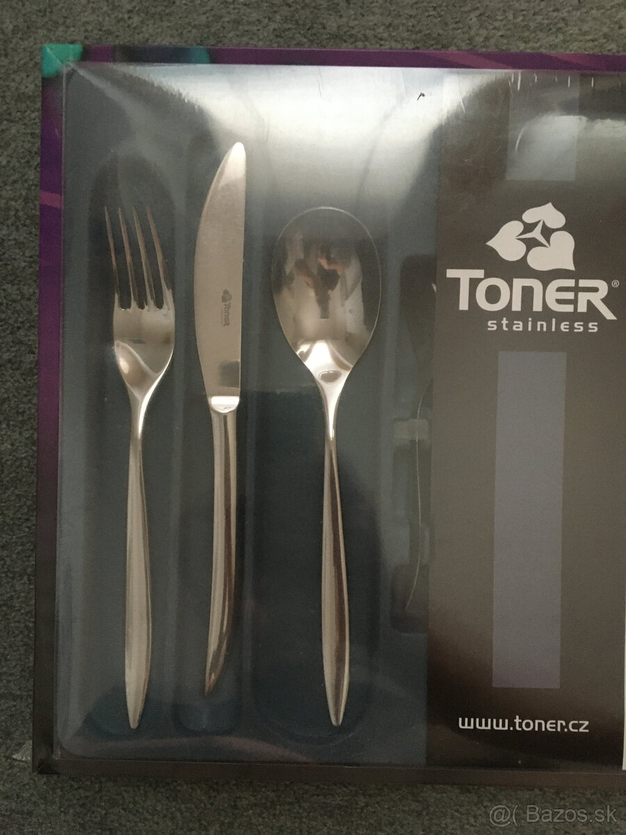 Predám nový (nerozbalený) jedálenský nerezový príbor TONER r - 2
