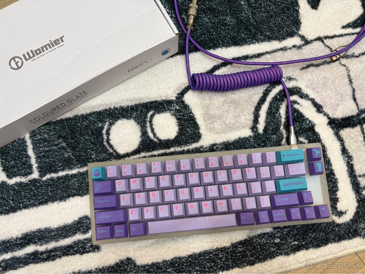 Custom klavesnica na základe Womier K66 - 2