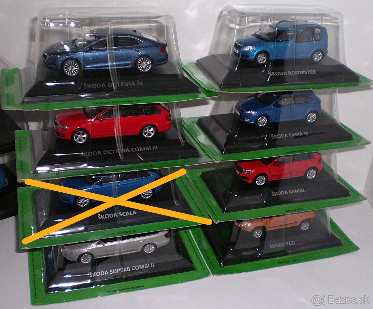 ŠKODA MODELY , 1:43 , DE AGOSTINI - 2