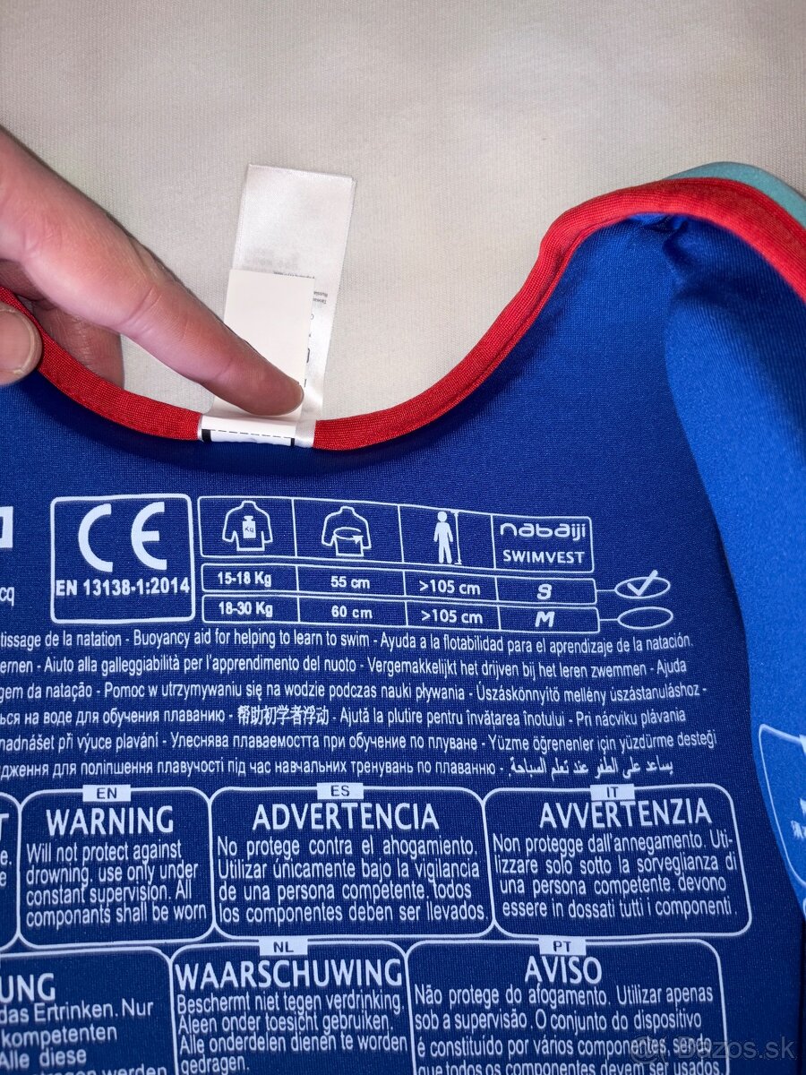 Predám detskú plávaciu vestu Nabaiji - 2