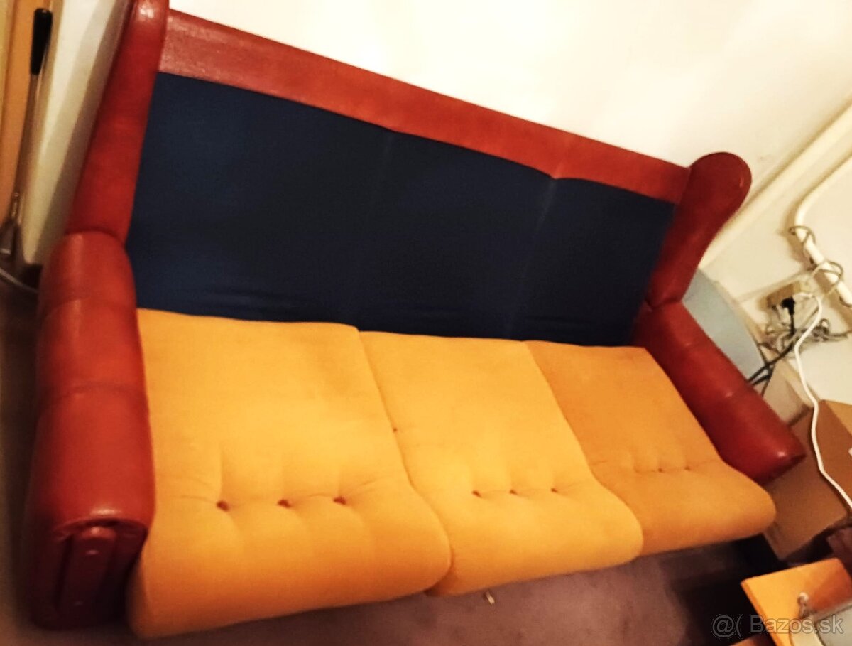 Sedačka koženkovo textilná - 2