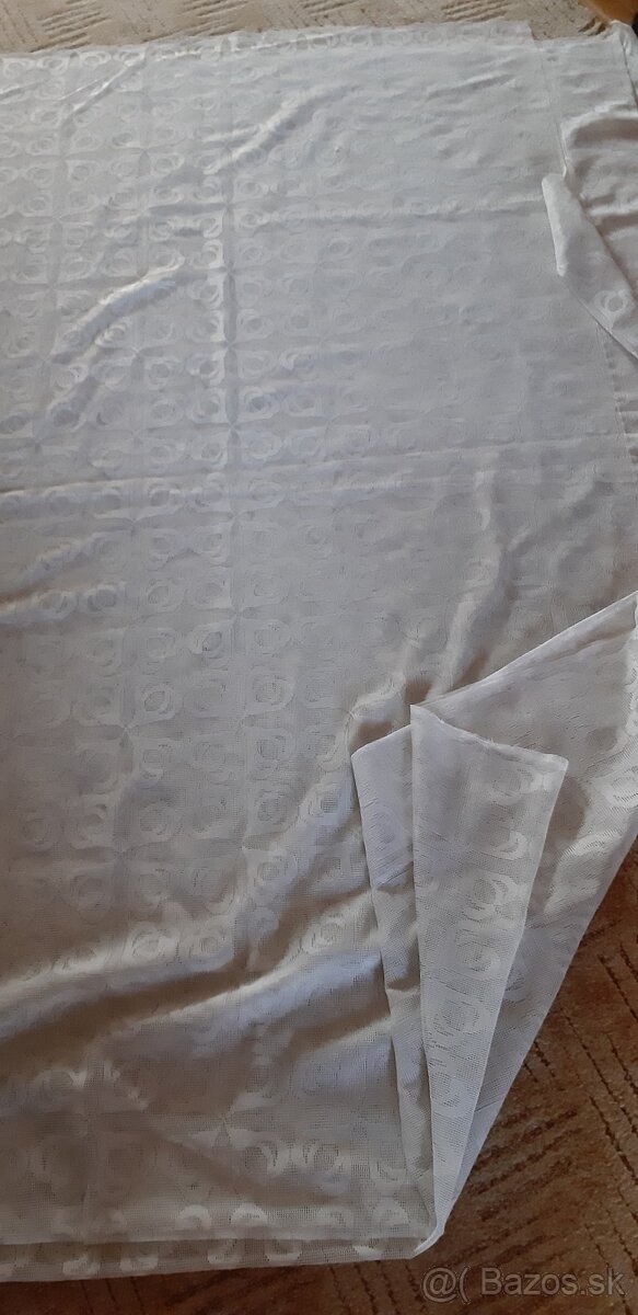 Záclony – biele, vzorované, mix - 2