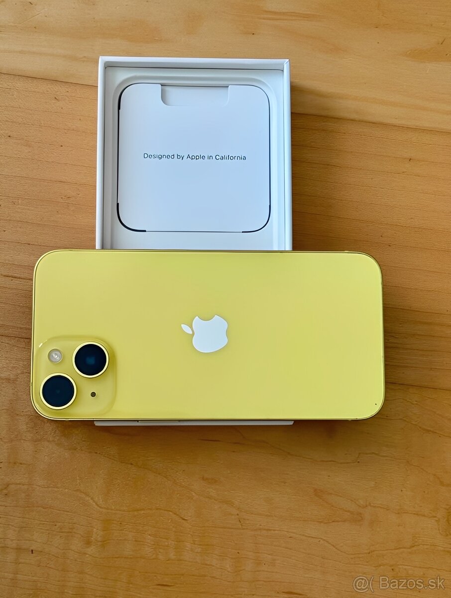 iPhone 14 Yellow BATERIE 100% TOP - 2
