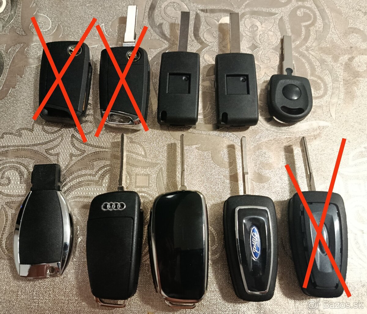 Náhradné kľúče Mercedes, Audi, Škoda, Ford - 2