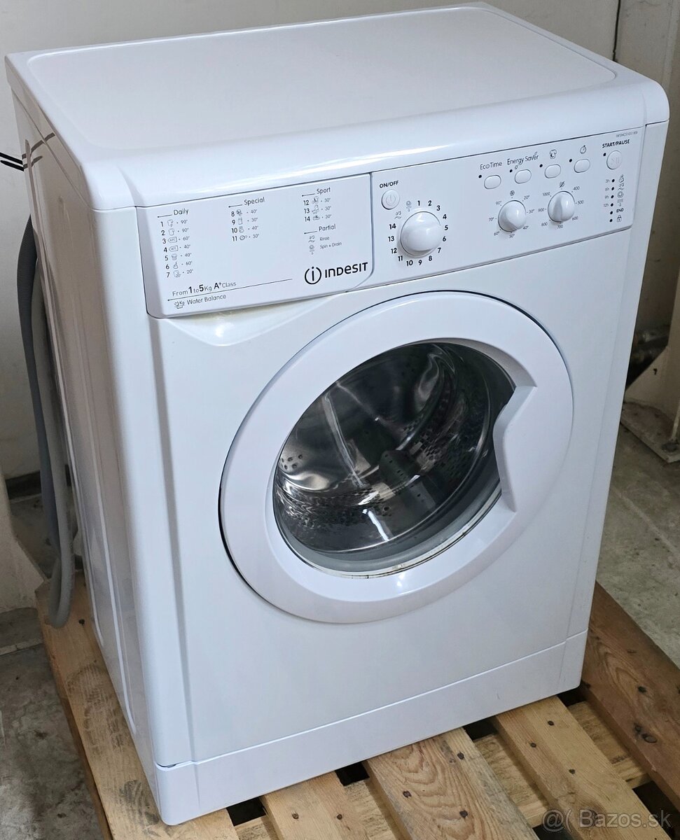 Práčka Indesit IWSNC 51051 X9 5 kg ; 1000 ot./min ; A+; SLIM - 2