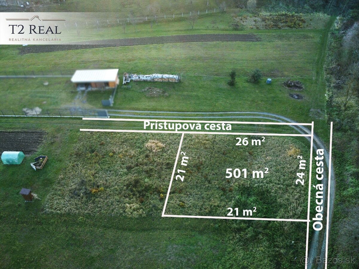 STAVEBNÝ POZEMOK - OBEC JANOV, 500 m2 - PREŠOV 14 KM - 2