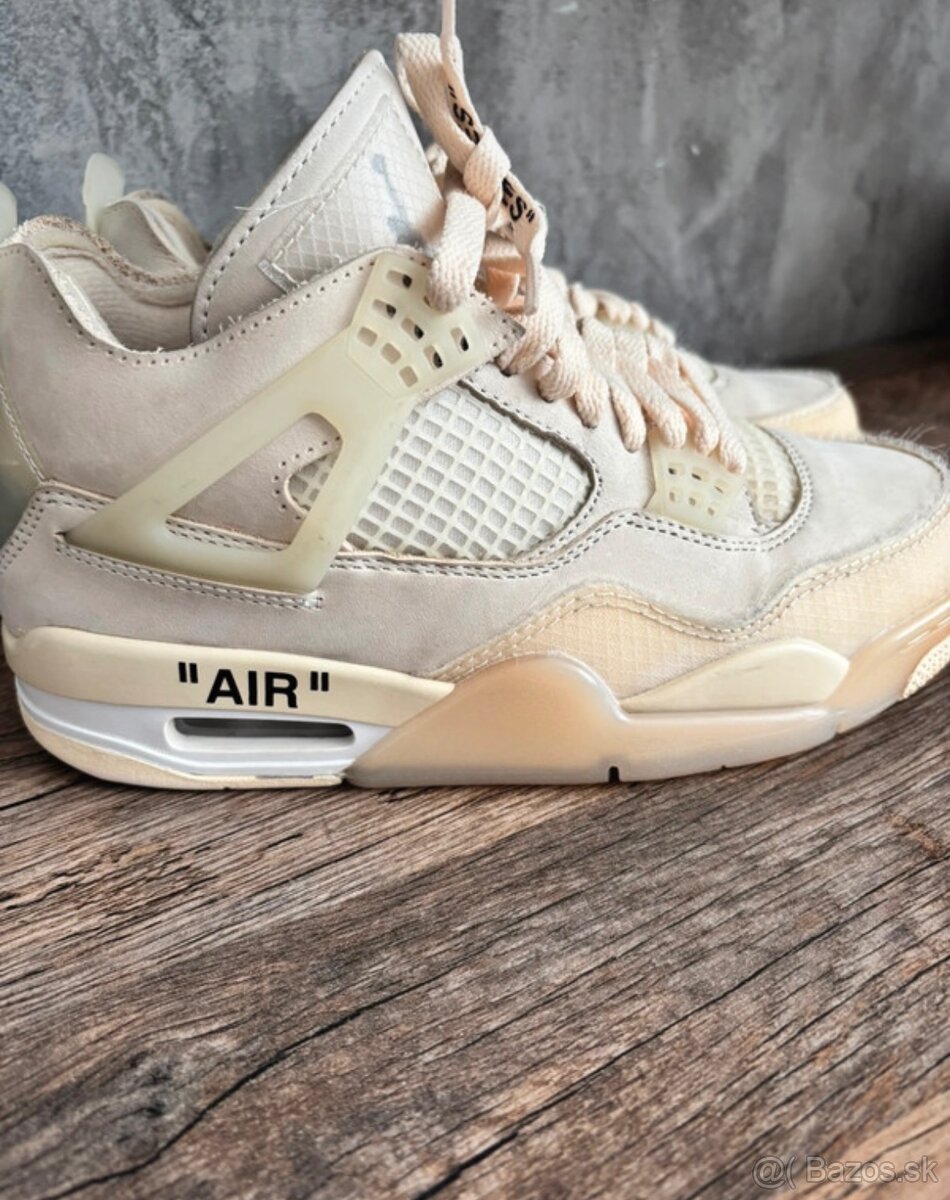 Jordan 4 retro off white sail - 2