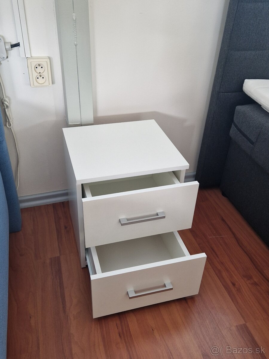 Nočný stolík TOP 2S biely - 2